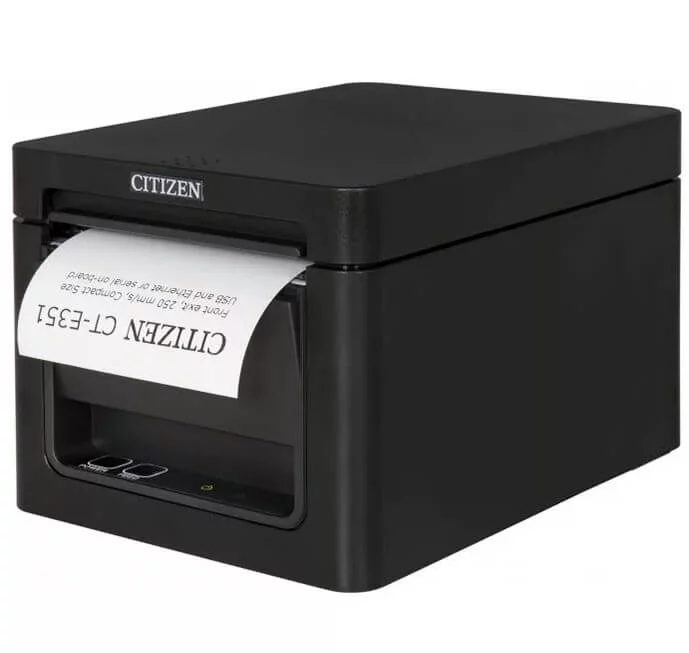 Настольный термопринтер Citizen CT-E351 Serial, USB Белый и черный